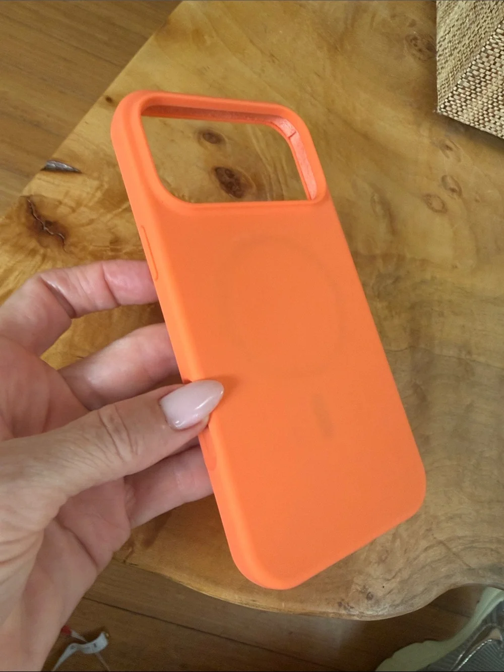 New! Neon Orange Silicone Case for iPhone 17 Pro Max – Shockproof Cover MagSafe